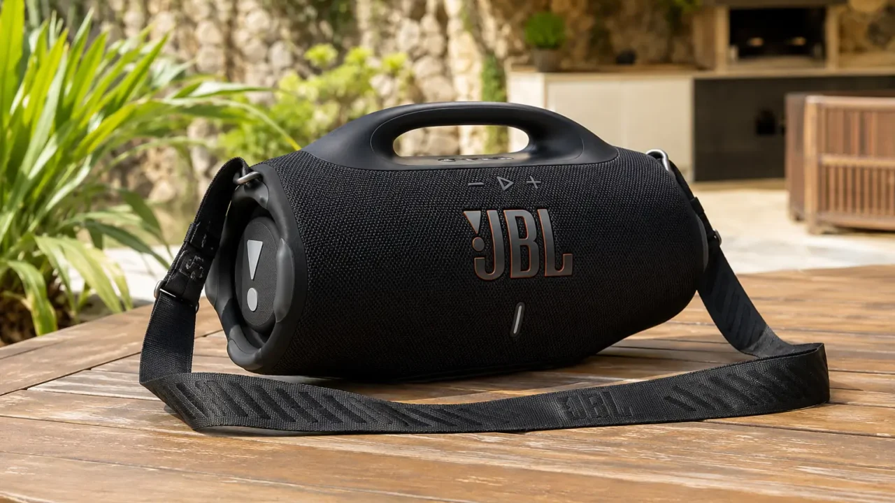 JBL Boombox 4 fica entre caixas portáteis e PartyBox de festa