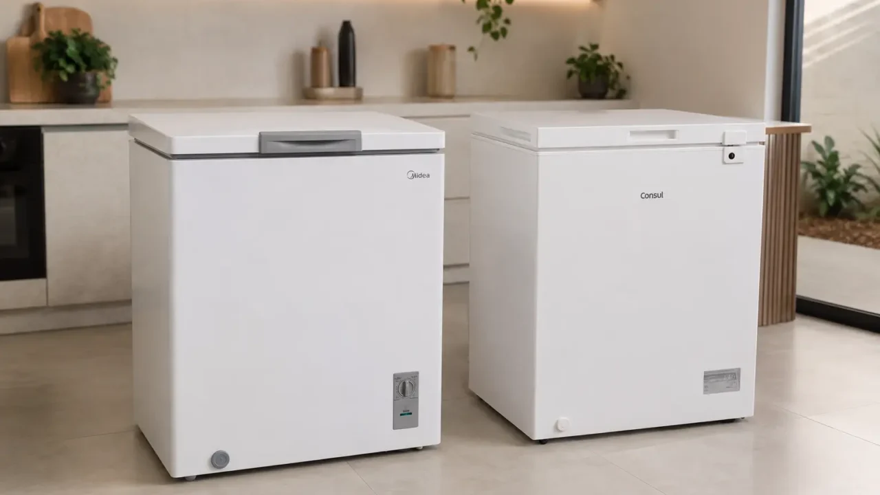 Freezer Midea 142L ou Consul 142L: recursos ou simplicidade