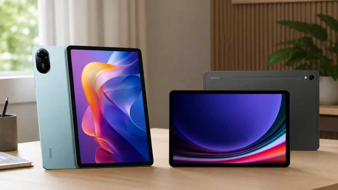 Redmi Pad 2 ou Galaxy Tab S9: propostas diferentes no mesmo tamanho