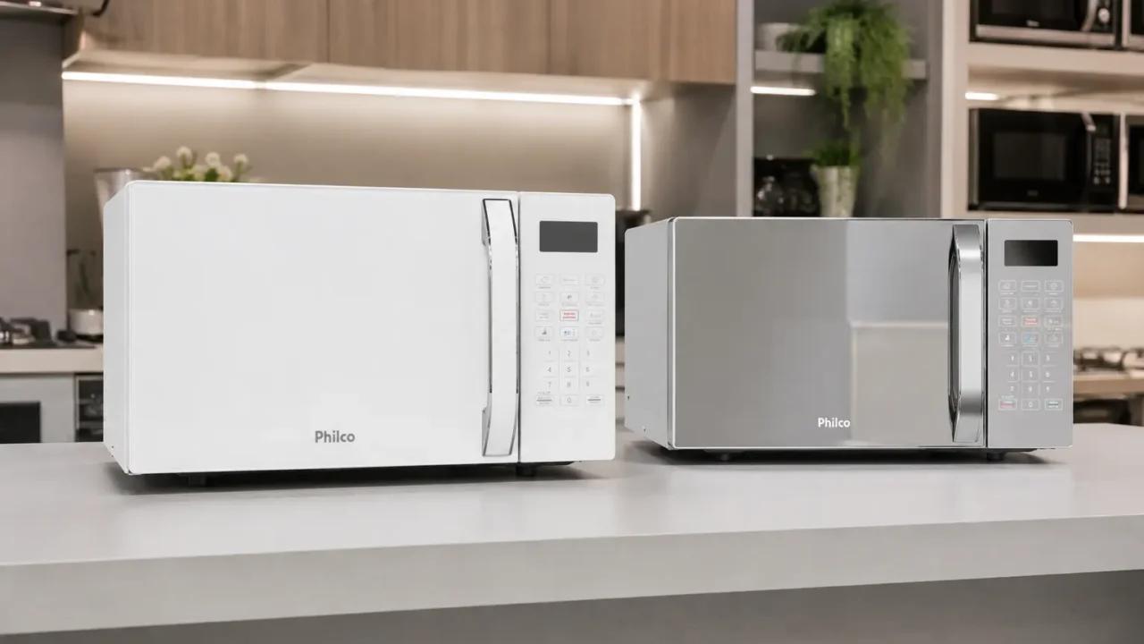 Philco PMO23B ou PMO23E: menus de preparo e acabamento espelhado