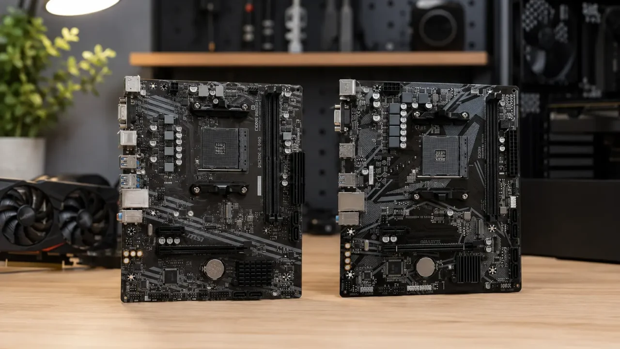 MSI A520M-A PRO ou Gigabyte A520M K V2: conexões definem a escolha
