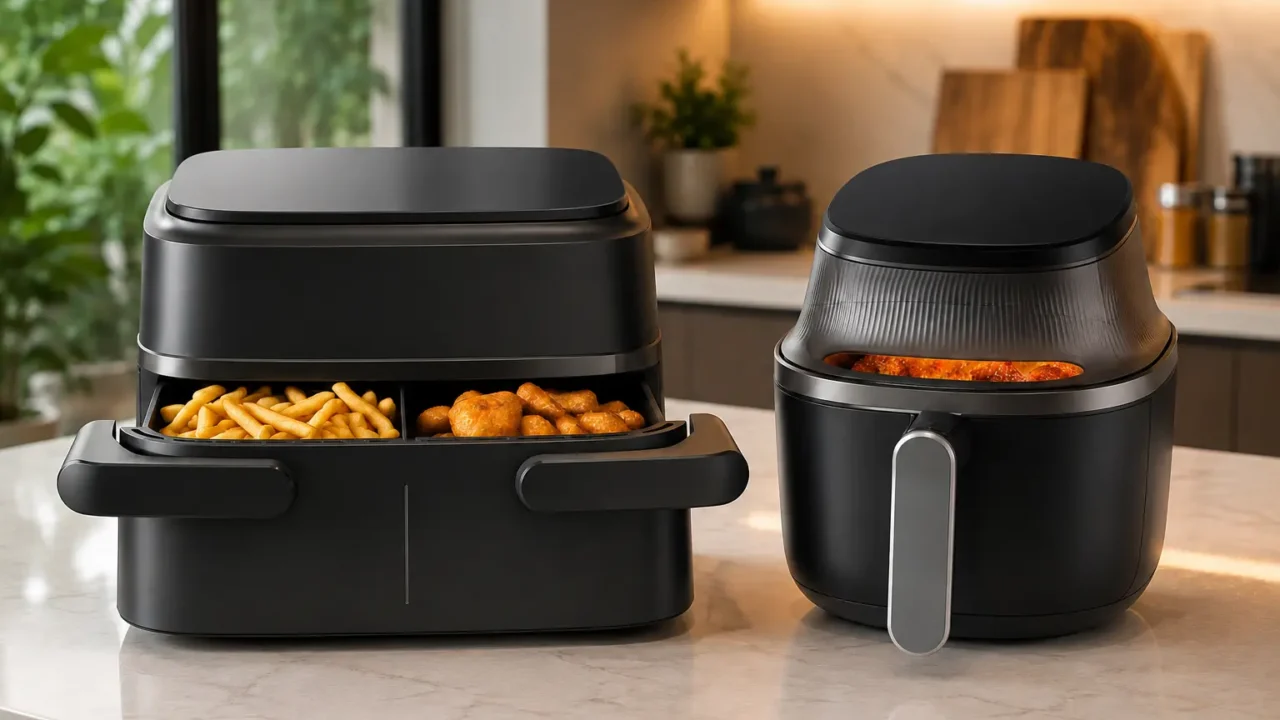 Airfryer Walita 7,2L ou Duplo Cesto 7,1L: cesto único ou duplo