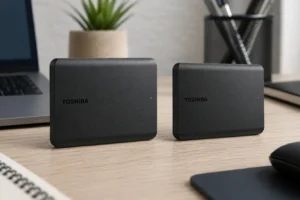 Toshiba Canvio Basics 2TB ou 1TB: a diferença é o espaço