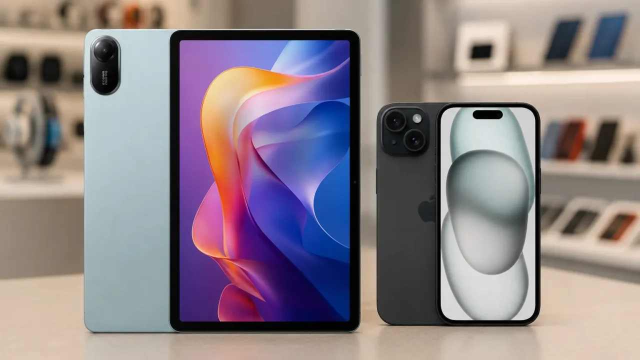 Redmi Pad 2 ou iPhone 15: tablet e celular têm usos diferentes