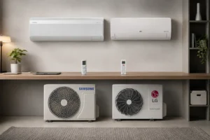 Samsung WindFree AI 24000 ou LG Compact AI: tamanho muda a decisão
