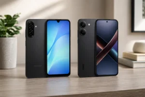 Galaxy A17 ou Poco X8 Pro: equilíbrio Samsung ou foco em hardware