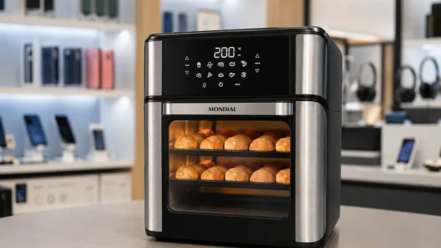 Air fryer Oven 12L ou 5L: o tamanho muda a rotina na cozinha