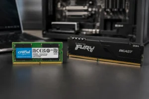 Crucial 8GB ou Kingston Fury Beast: DDR4 para notebook ou PC