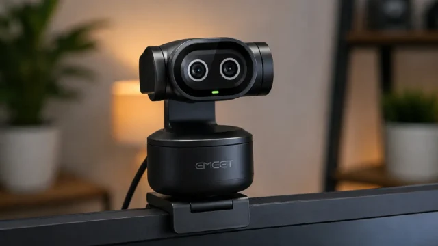 EMEET PIXY ou webcam fixa: PTZ muda o tipo de uso em 4K