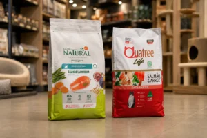Guabi Grain Free ou Quatree Life: a escolha começa pelo perfil do gato