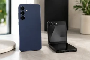 Galaxy S25 FE ou Z Flip7 FE: escolha entre formato clássico e dobrável