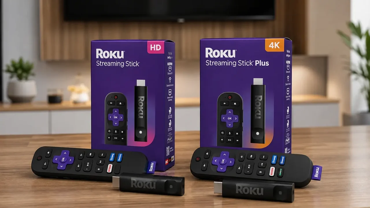 Roku Stick HD ou Plus 4K: a resolução da TV define a escolha