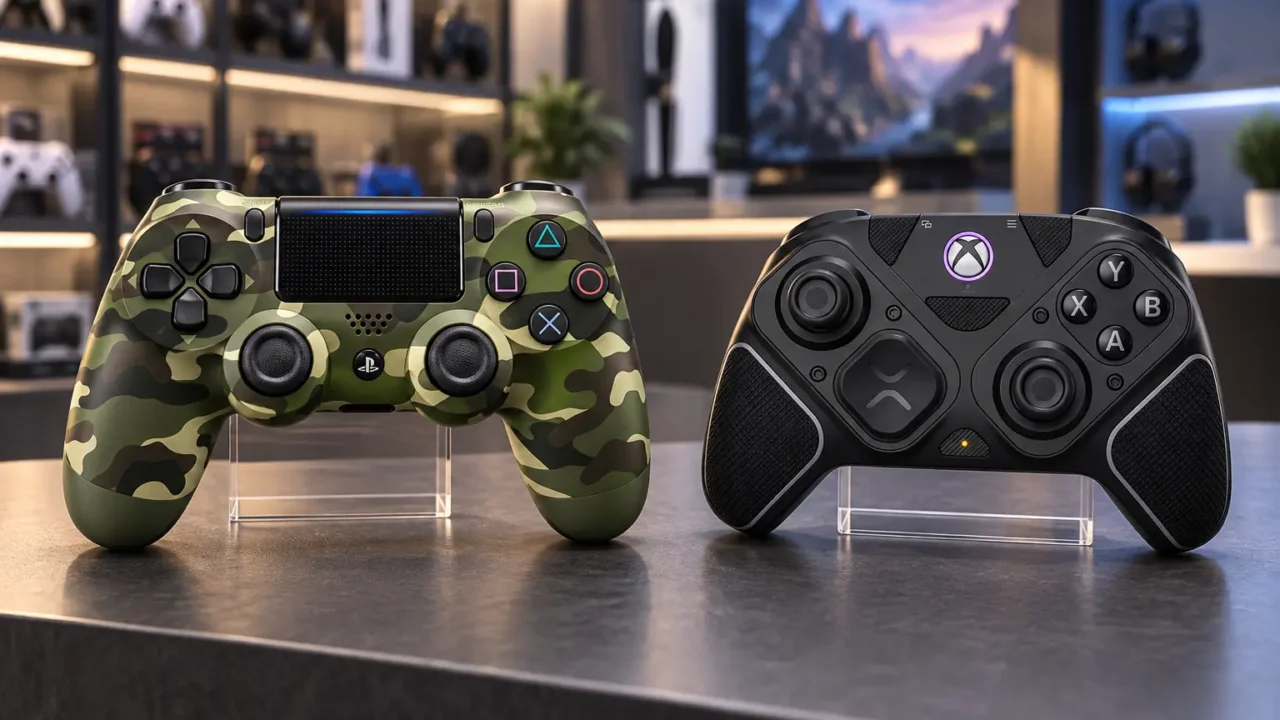 Entre Victrix Pro BFG Reloaded e DualShock 4, a plataforma decide