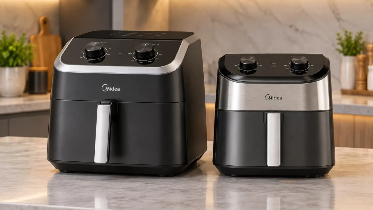 Midea 8,5 L ou 4,5 L: a diferença está na capacidade do cesto