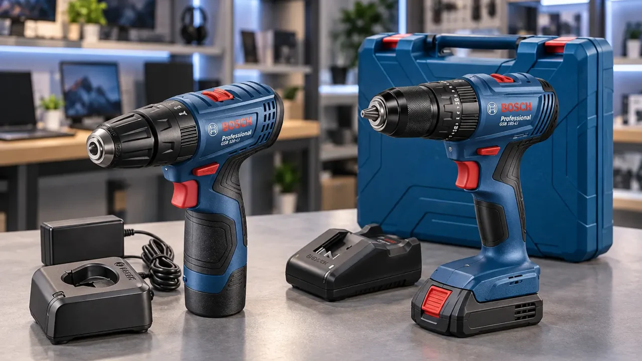 Bosch GSB 185-LI ou GSB 120-LI: 18V brushless ou corpo compacto