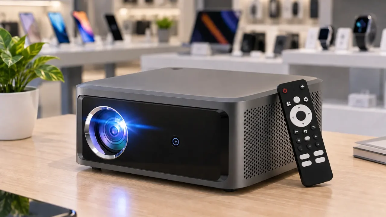 Nos projetores 1080p smart, o sistema pesa mais que o brilho