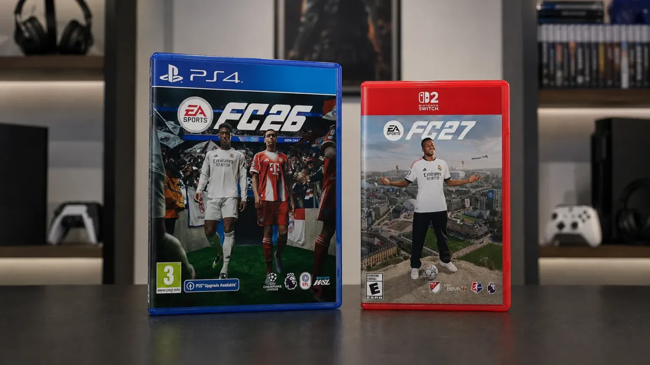 FC 26 no PS4 ou FC 27 no Switch 2: a plataforma define a escolha