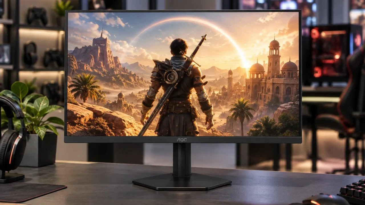 Nos monitores AOC, 200 Hz ou 27" mudam mais o perfil de uso