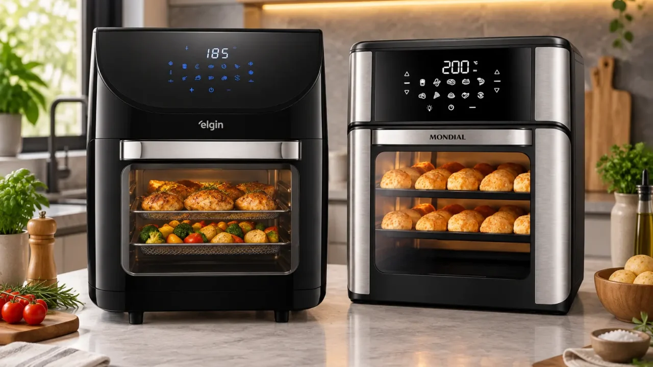 Elgin 12L ou Mondial 12L: mais modos ou mais acessórios