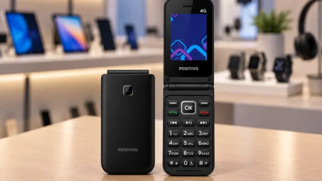 No celular flip 4G, visor externo e função modem separam os perfis