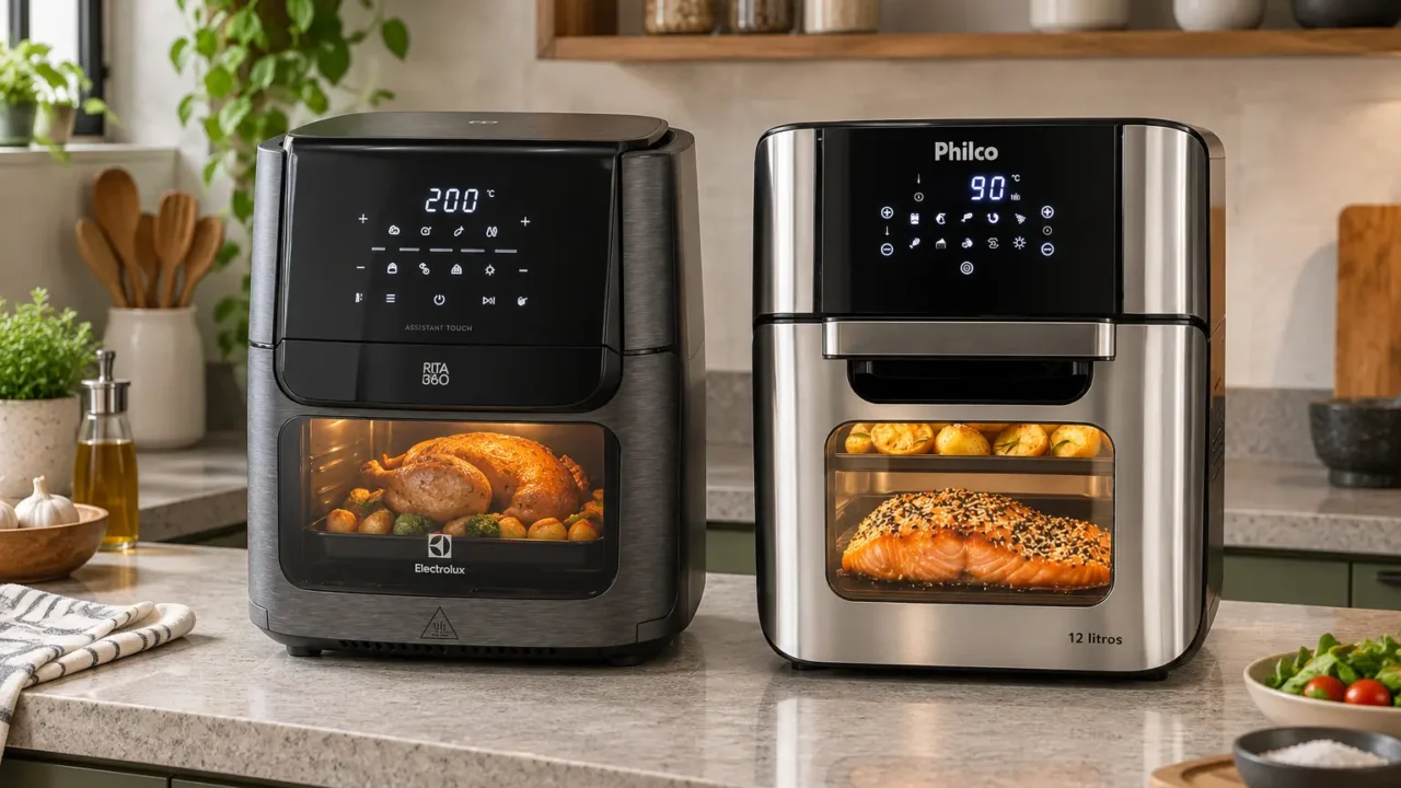 Electrolux EAF90 ou Philco PFR2200P: rotisserie ou programas digitais