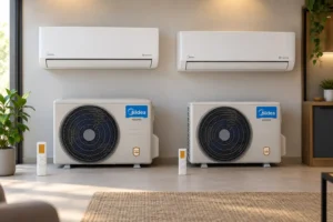 Midea 38EFVCA09M8 ou AI ECOMASTER: Turbo, vazão e eficiência