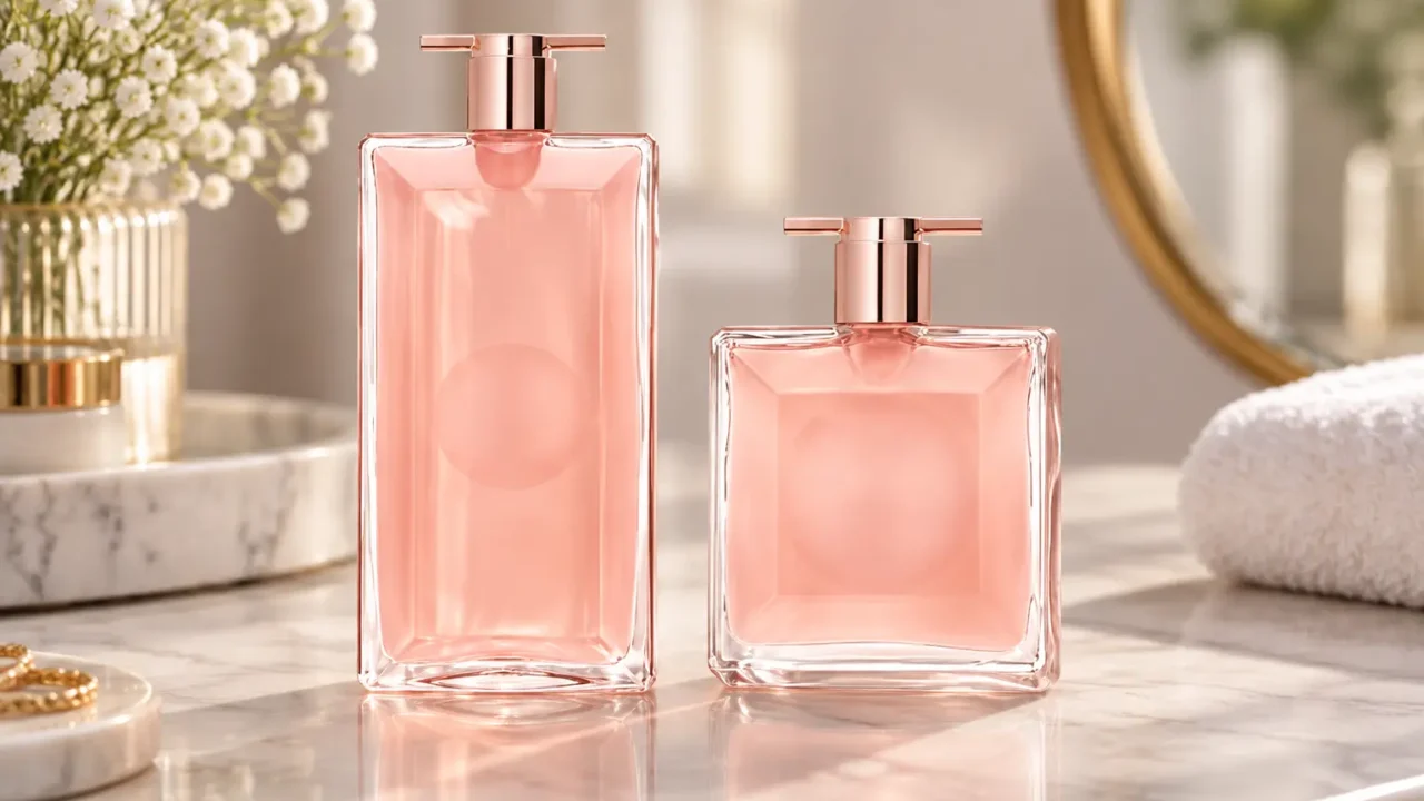 Lancôme Idôle 25 ml ou 100 ml: o que muda no tamanho do frasco