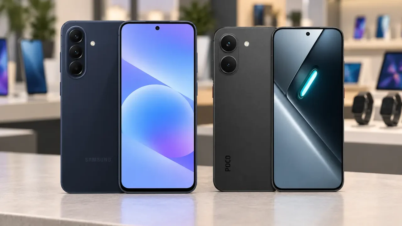 Galaxy A57 ou Poco X8 Pro: câmera e IA ou bateria e 256GB