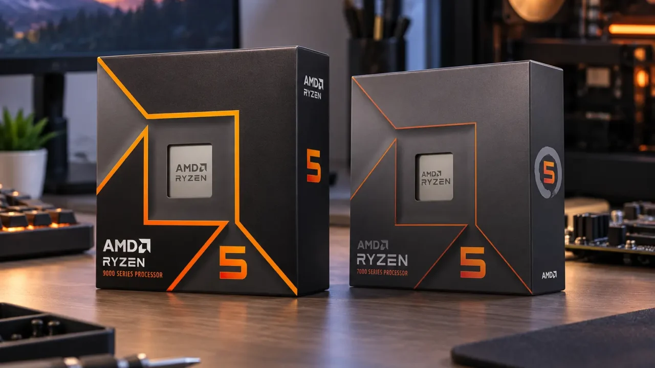 Ryzen 5 7600X ou 9600X: a diferença está na arquitetura