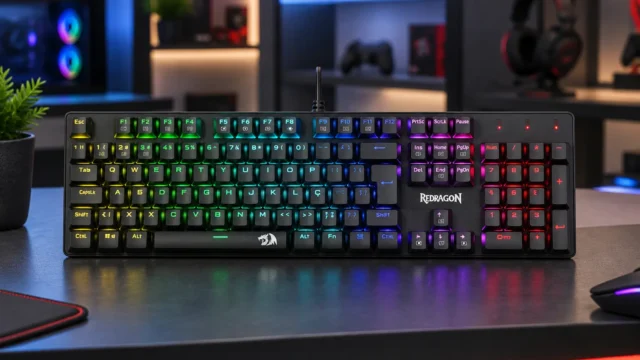 3 teclados Redragon Rainbow: TKL ABNT2 ou USB com switch marrom
