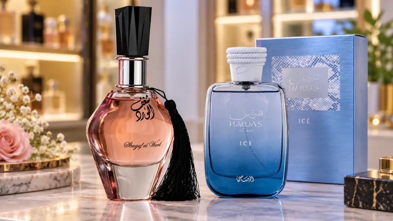 Shagaf Al Ward ou Hawas Ice: amadeirado ou frescor cítrico e frutado