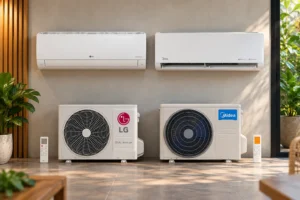 LG Dual Inverter ou Midea Ecomaster: o que muda no uso diário