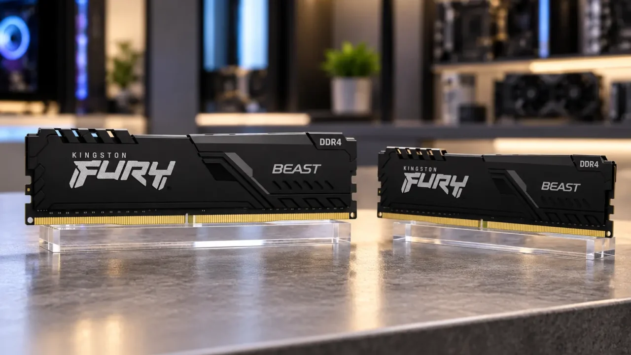 Fury Beast 32GB ou 8GB: a diferença está na capacidade por módulo