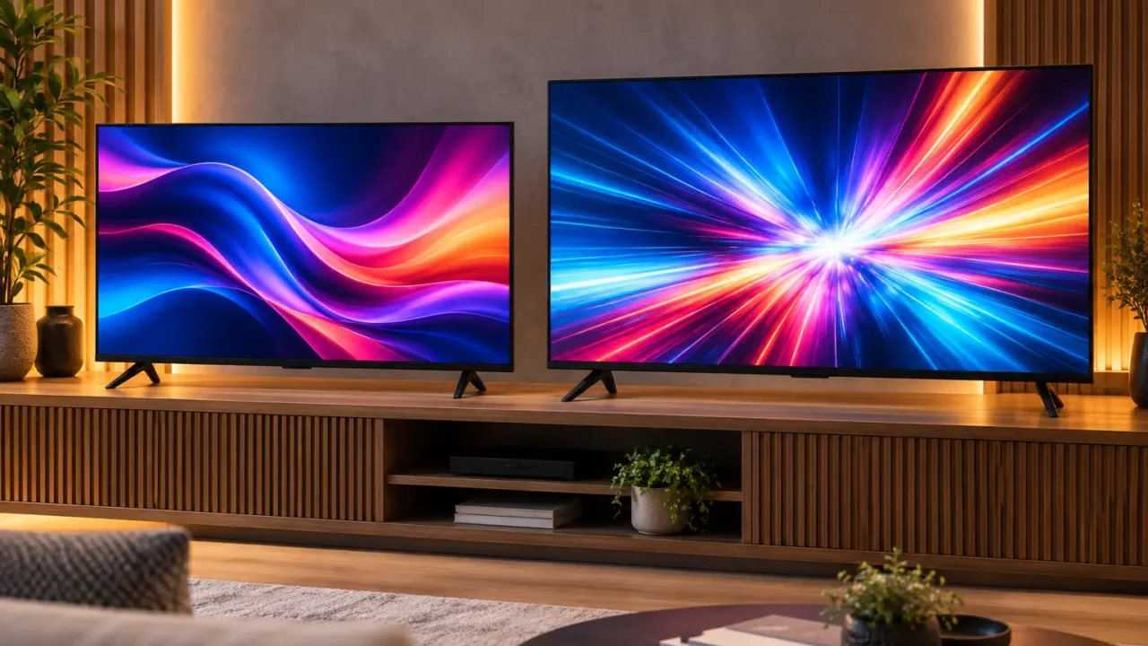 AOC 43" Full HD ou Philco 50" 4K: tamanho e resolução na prática