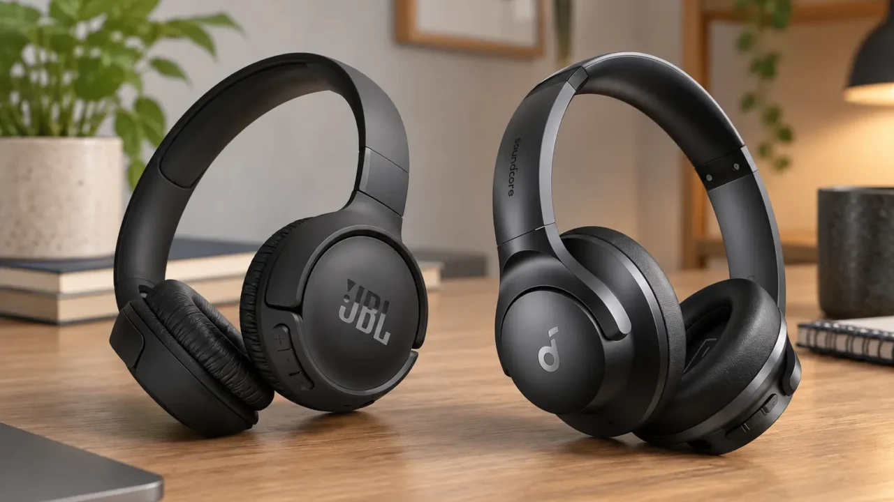 JBL Tune 520BT ou Soundcore Q20i: ANC ou leveza no uso diário