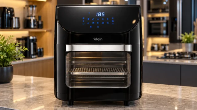Elgin 12L vira forno; a Facilita Fry 3,5L fica no cesto