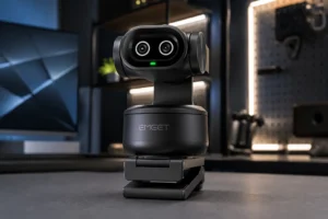 EMEET PIXY aposta em PTZ; rivais focam imagem ou iluminação