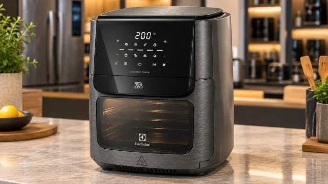 Duas Electrolux de 12L; a EAF90 é a que confirma rotisserie