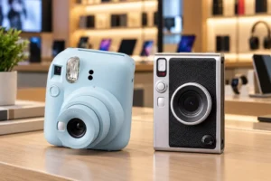 Instax Mini 12 ou Mini EVO: clique direto ou efeitos e Bluetooth