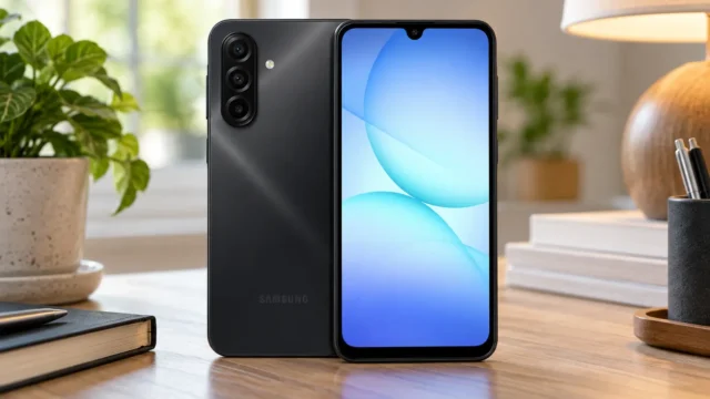 Galaxy A17 fica entre o A07 de 128GB e o Poco X8 Pro com 12GB de RAM