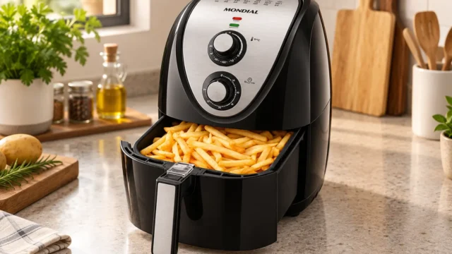 Air fryer de 5L ou oven de 12L: cesto compacto ou forno 2 em 1