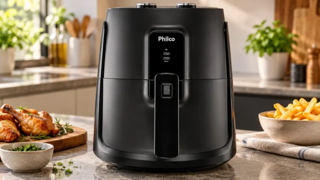 Philco PFR15PG 4,3L é compacta; a oven de 12L muda o preparo