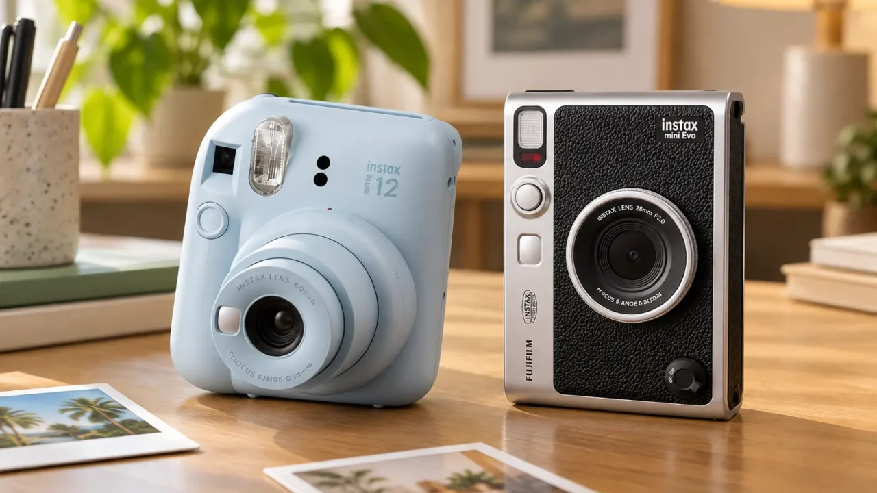 Instax Mini 12 ou Mini EVO: foto direta ou recursos digitais
