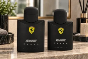Ferrari Black 125 ml ou EDT: dois anúncios, mesmas notas olfativas?