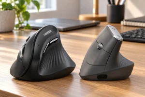 UGREEN ou Logitech MX Vertical: pilha AA ou bateria recarregável