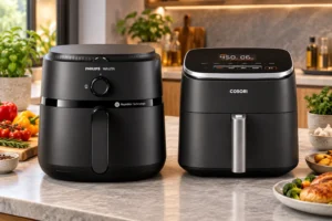 Philips Walita ou COSORI TurboBlaze: controles ou cinco velocidades