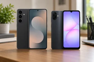 Galaxy A07 ou S25 FE: os mesmos 128GB, mas o dobro de memória RAM