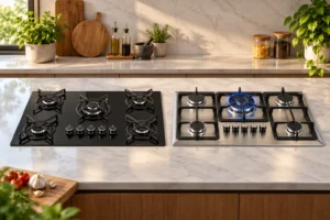 Cooktop Fischer TC Infinity 5 bocas: gás, tripla chama e mesa inox