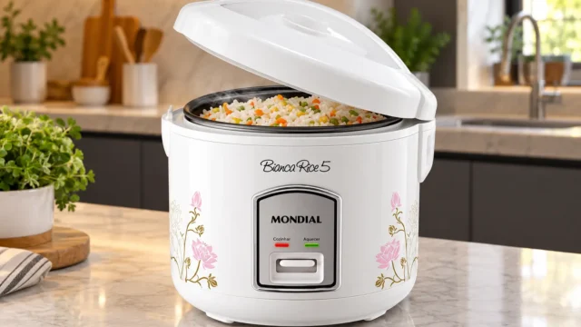 Bianca Rice 5 ou Fast Rice 5: 5 xícaras, 110V ou 220V