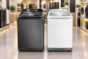 Panasonic 15 kg Titânio ou Branca: acabamento e Função Vanish